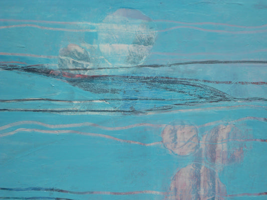 abstract painting on canvas created by artist danielle nelisse