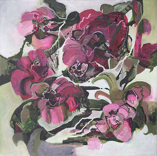 abstract painting on canvas created by artist danielle nelisse