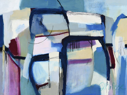 abstract painting on canvas created by artist danielle nelisse