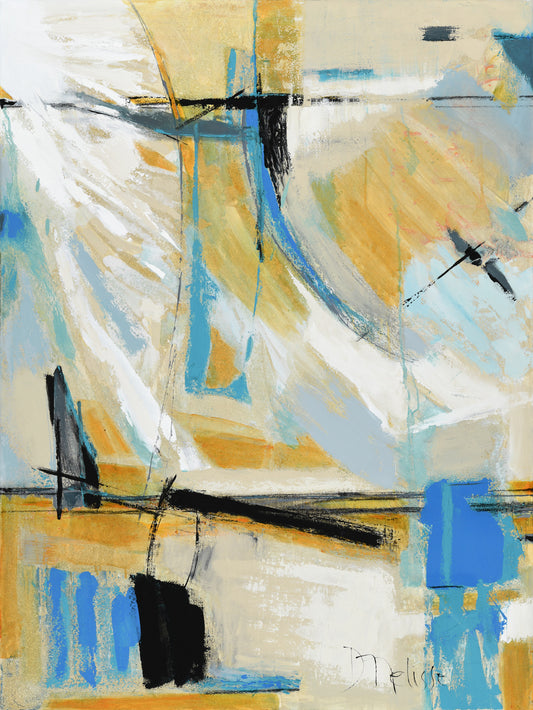 abstract painting on canvas created by artist danielle nelisse