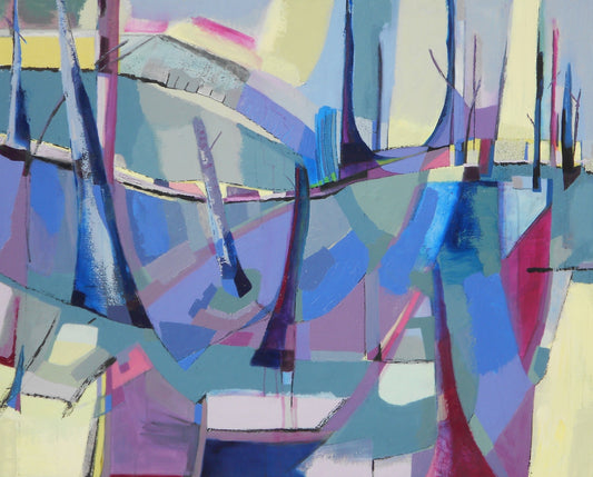 abstract painting on canvas created by artist danielle nelisse