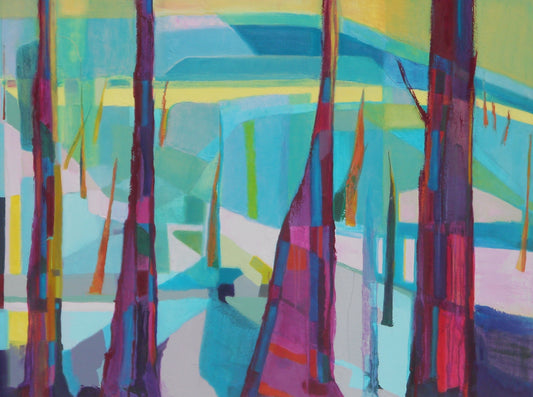 abstract painting on canvas created by artist danielle nelisse