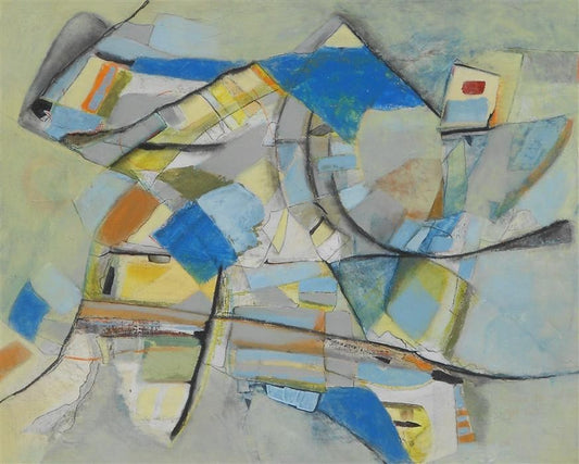 abstract painting on canvas created by artist danielle nelisse