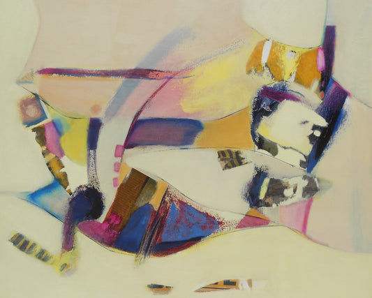 abstract painting on canvas created by artist danielle nelisse