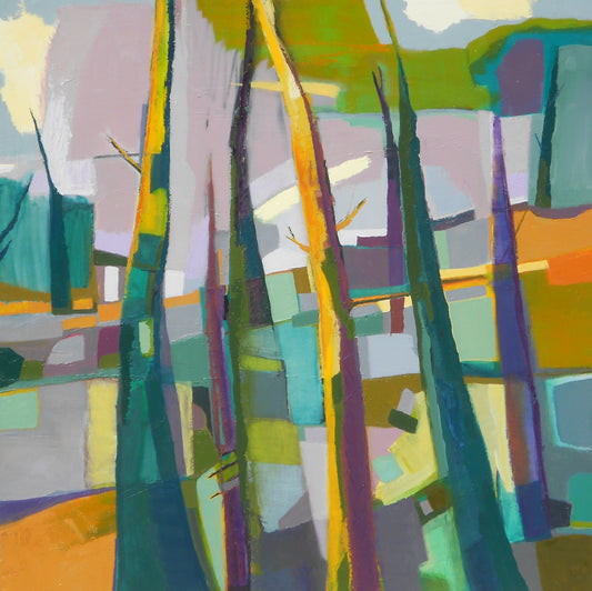 abstract painting on canvas created by artist danielle nelisse