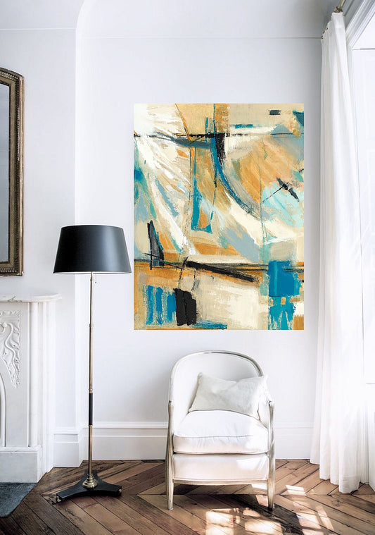 abstract painting on canvas created by artist danielle nelisse