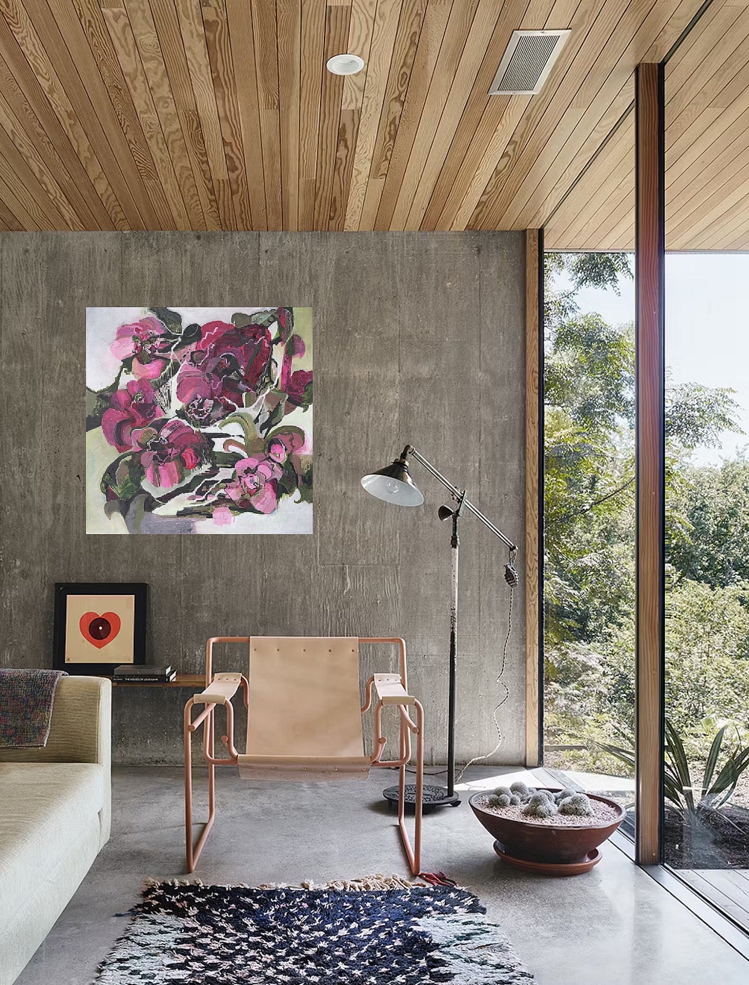 abstract painting on canvas created by artist danielle nelisse
