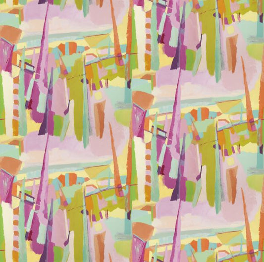 Repeat pattern digital file collection created from Danielle Nelisse's hand made artwork is available for textile design licensing for fashion, upholstery, or other product manufacturing.