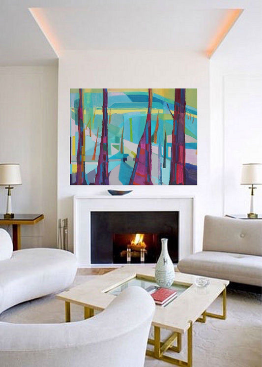 abstract painting on canvas created by artist danielle nelisse