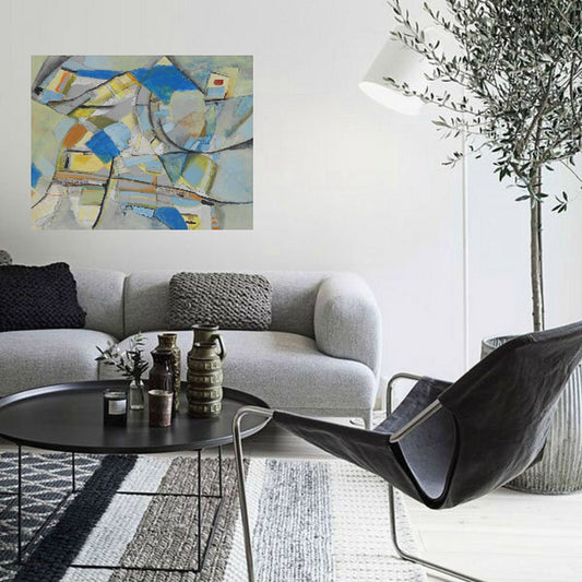abstract painting on canvas created by artist danielle nelisse