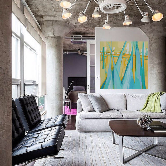 abstract painting on canvas created by artist danielle nelisse