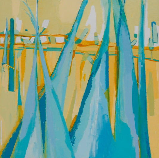 abstract painting on canvas created by artist danielle nelisse