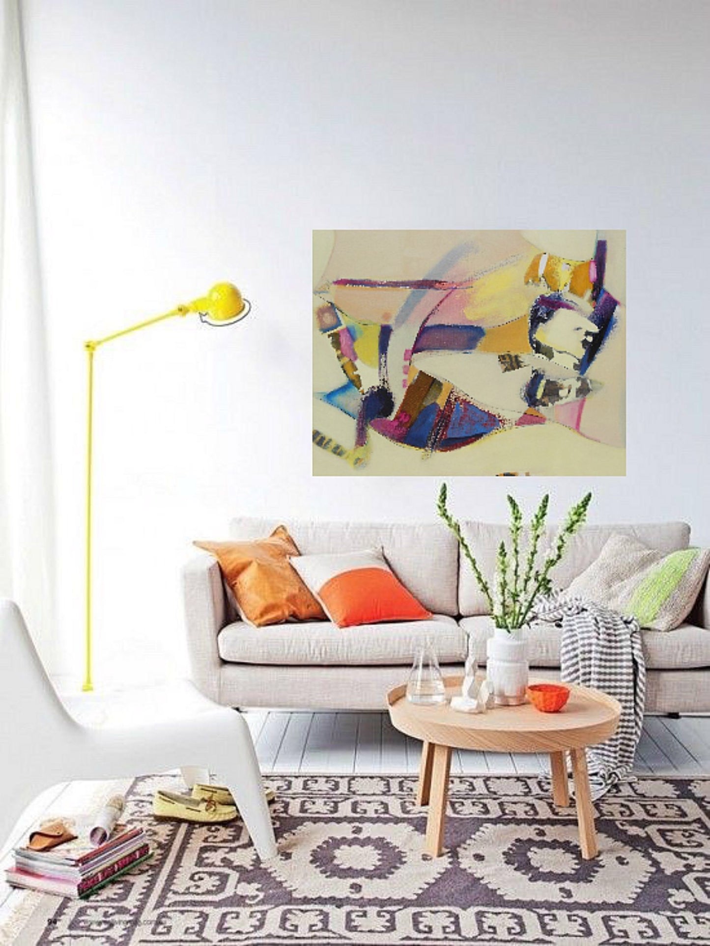 abstract painting on canvas created by artist danielle nelisse
