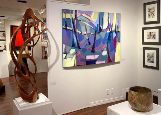 abstract painting on canvas created by artist danielle nelisse