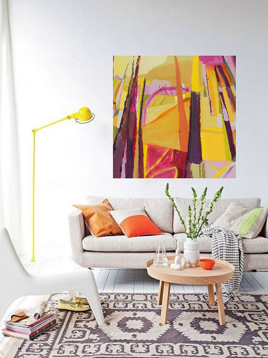 abstract painting on canvas created by artist danielle nelisse