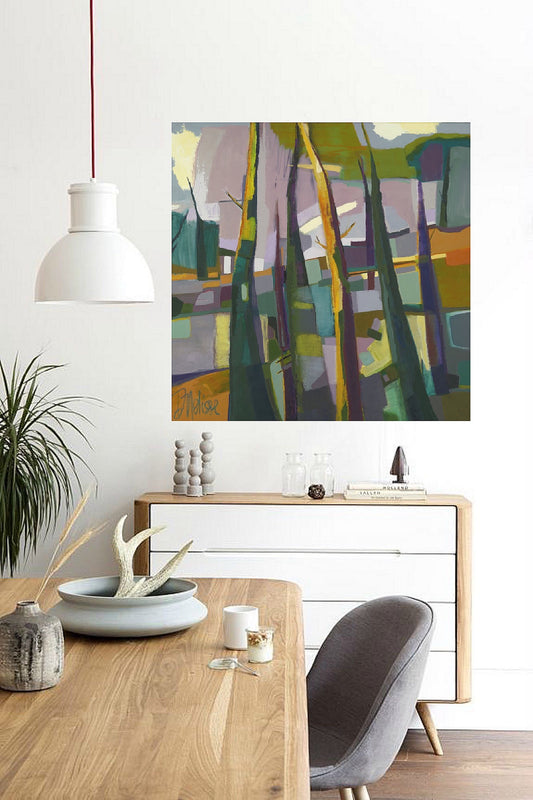 abstract painting on canvas created by artist danielle nelisse